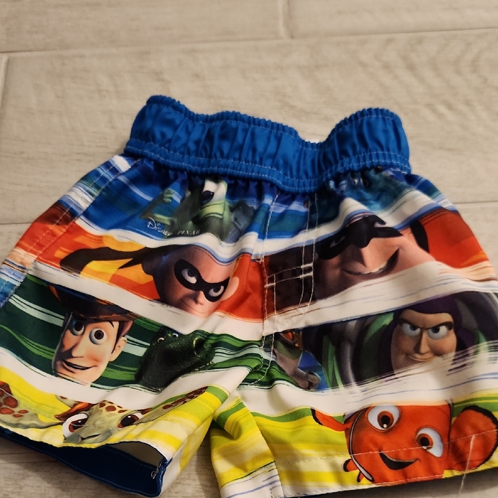 🐻 Kids Multicolor Character Swim Shorts -